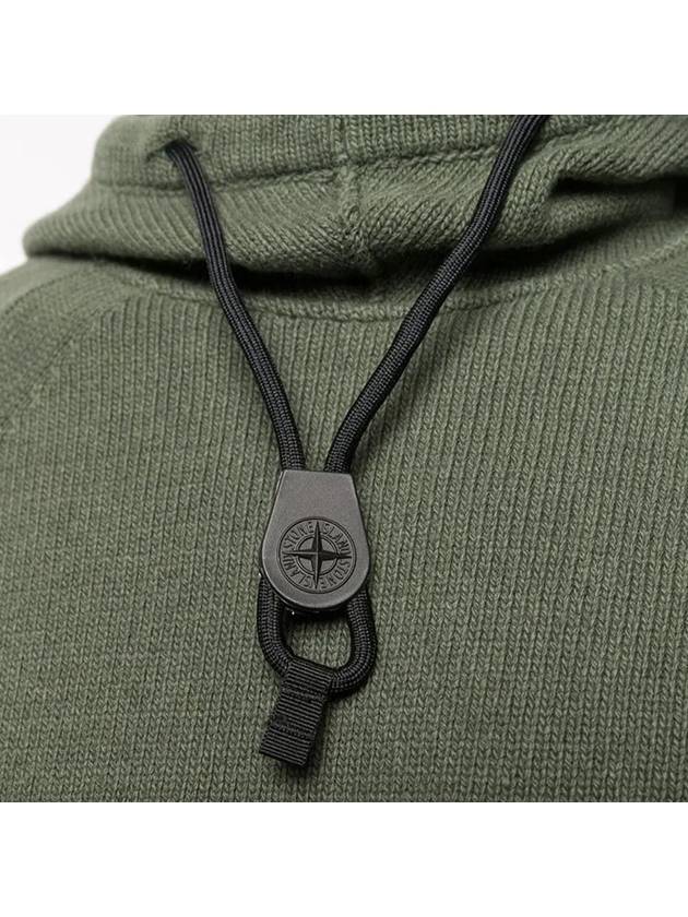 Waffen Hooded Knit Top Khaki - STONE ISLAND - BALAAN 5