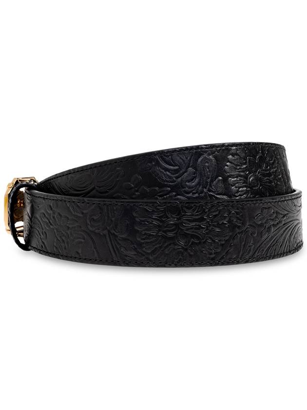 Versace Leather Belt., Men's, Black - VERSACE - BALAAN 3