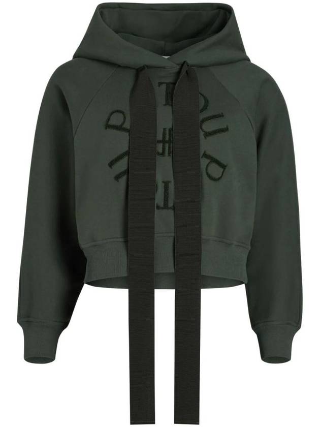 Medallion Organic Cotton Hoodie Green - PATOU - BALAAN 1