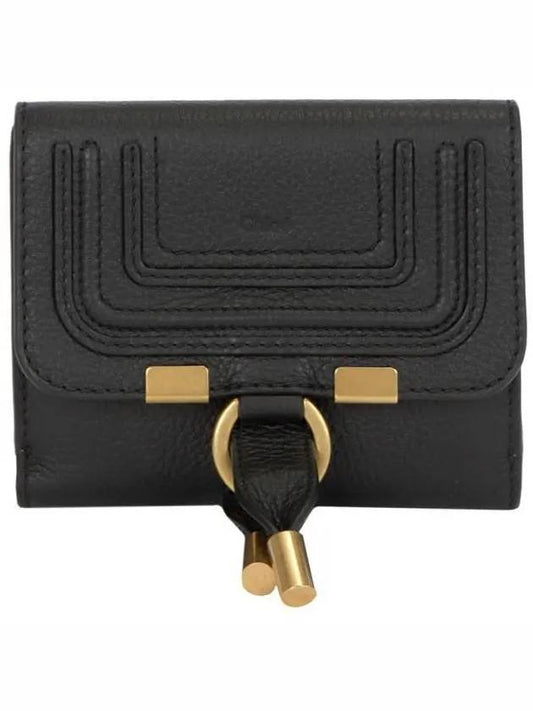 Marcie Square Flap Half Wallet Black - CHLOE - BALAAN 2