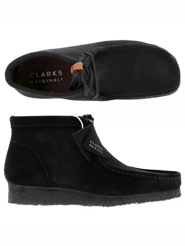 Wallabee Suede Ankle Boots Black - CLARKS - BALAAN 2