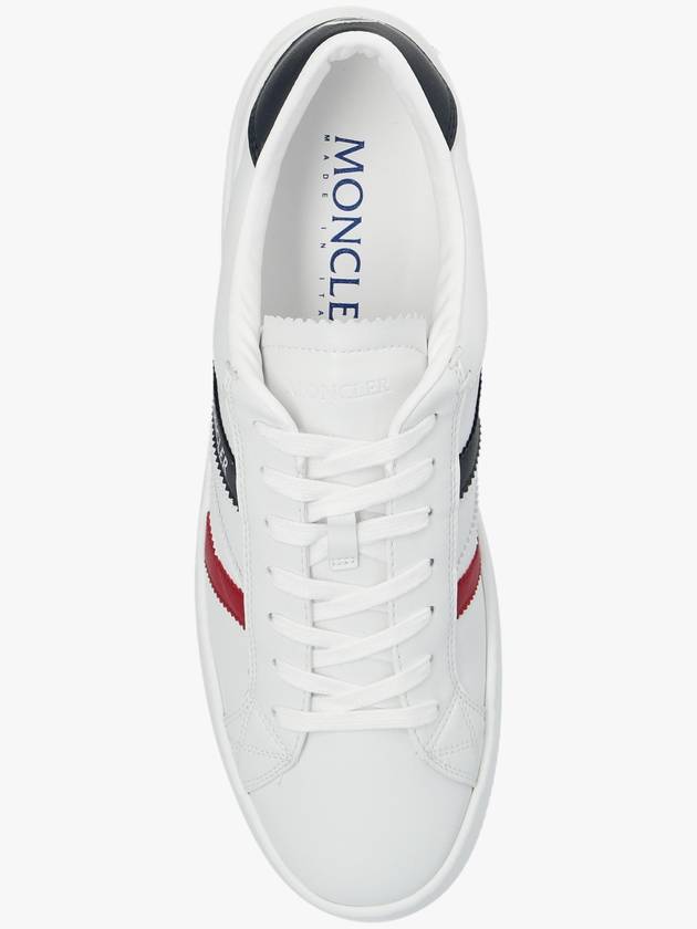 Men's Monaco Trainer Low Top Sneakers White - MONCLER - BALAAN 7