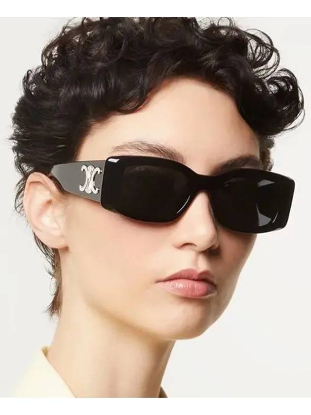 Eyewear Square Acetate Sunglasses Black - CELINE - BALAAN 2