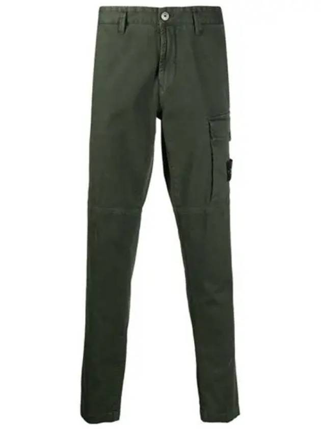 7315312L1 V0159 Wappen Patch Pocket Cargo Pants Khaki Men s TLS 271093 - STONE ISLAND - BALAAN 1