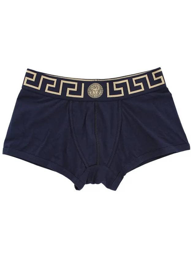 Greca Border Trunk Briefs Navy - VERSACE - BALAAN 4