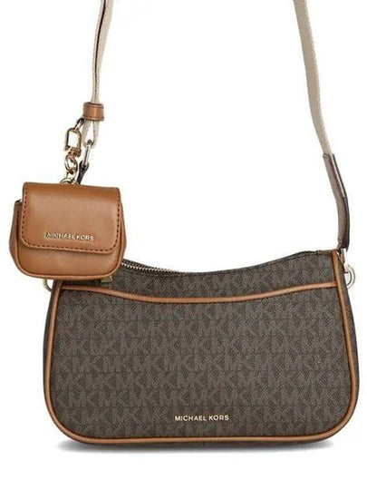 Jet Set Medium Signature Logo Cross Bag Brown - MICHAEL KORS - BALAAN 2