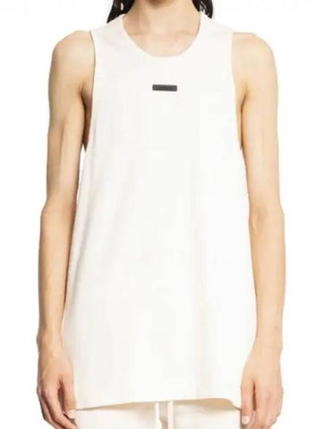 Logo patch cotton sleeveless top - FEAR OF GOD - BALAAN 1