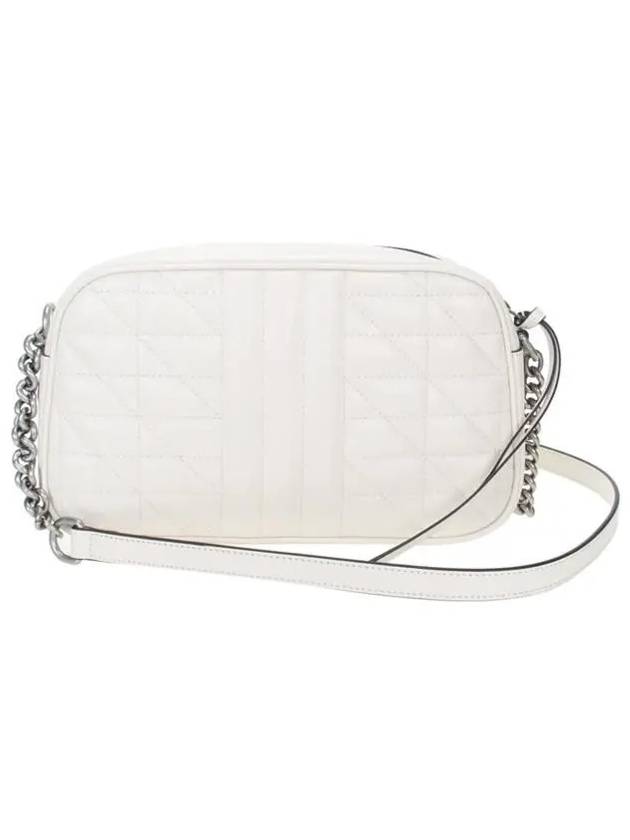 GG Marmont Matelasse Small Shoulder Bag White - GUCCI - BALAAN 4