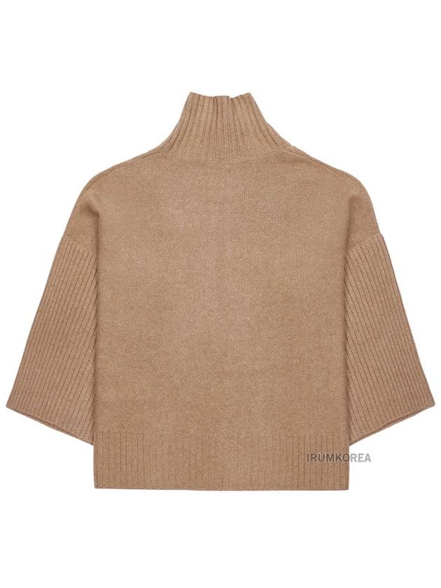 Women's Okra Cable Cashmere Turtleneck Beige - MAX MARA - BALAAN 3