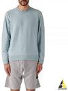 Compass Embroidered Crew Neck Organic Cotton Knit Top Sky Blue - STONE ISLAND - BALAAN 2