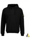 Men's Waffen Patch OLD Treatment Cotton Hoodie Black - STONE ISLAND - BALAAN 2