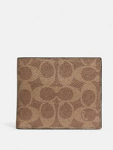 Men's 3 IN 1 Wallet 916 KHA - COACH - BALAAN 1