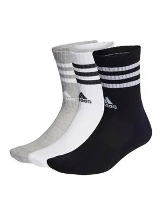 3S Cushion Crew Socks 3 Pairs - ADIDAS - BALAAN 1