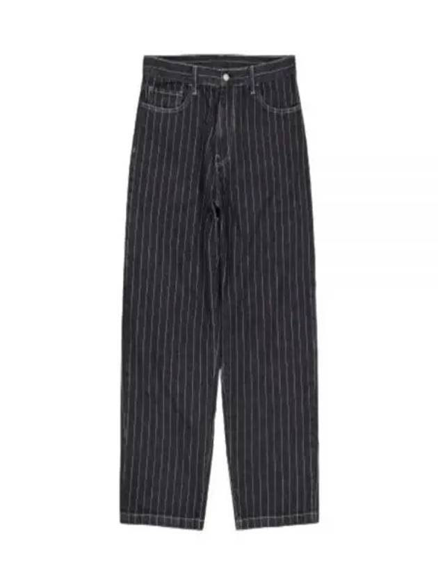 Orlean Stripe Washed Straight Jeans Black White Stone - CARHARTT WIP - BALAAN 2