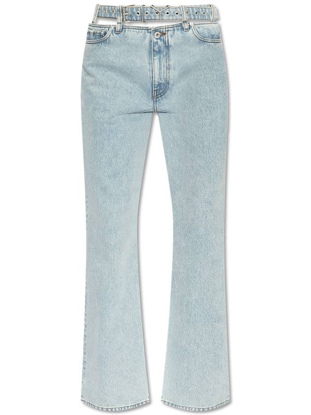 Y Project Jeans With A Belt, Women's, Light Blue - Y/PROJECT - BALAAN 1