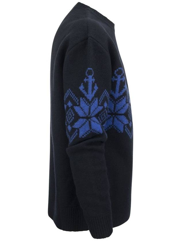 Men's Flower Knit Top Blue - ETRO - BALAAN 4