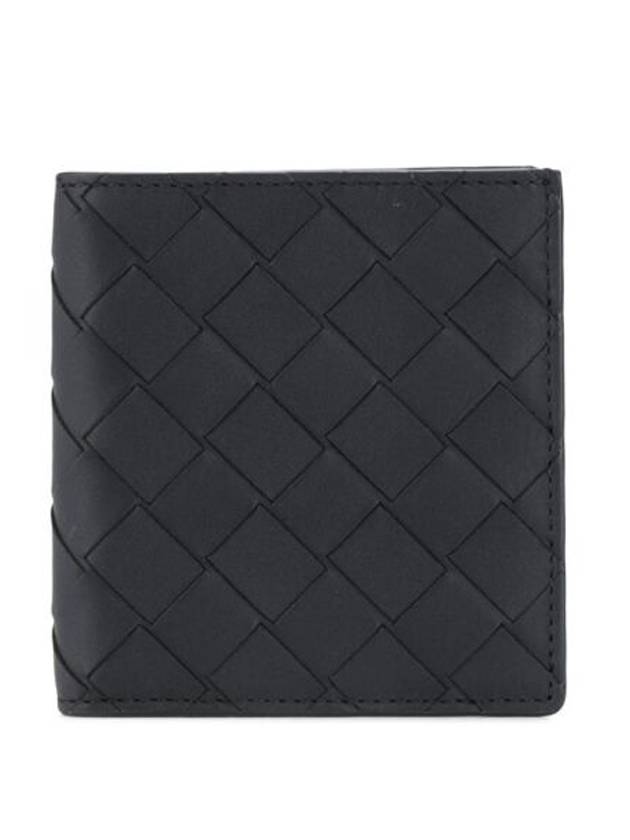 Intrecciato Bifold Half Wallet Black - BOTTEGA VENETA - BALAAN 1