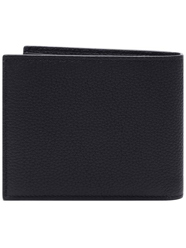 Gancini Logo Half Wallet Black - SALVATORE FERRAGAMO - BALAAN 5