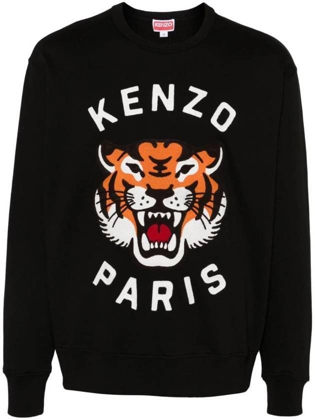 Hooded Sweatshirt FE68SW1064MF 99J NOIR - KENZO - BALAAN 1