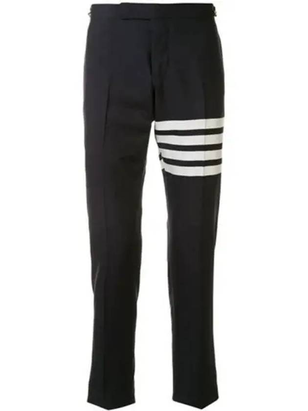 4 Bar Low Rise Slacks Navy - THOM BROWNE - BALAAN 2