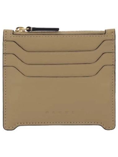 Leather Zipper Card Holder Nomad Wallet - MARNI - BALAAN 1