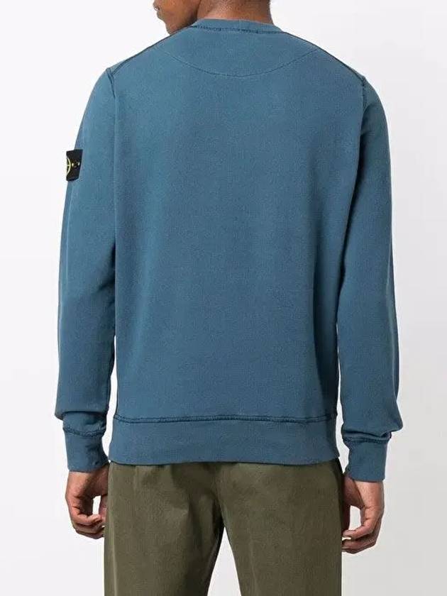 Wappen Patch Crewneck Sweatshirt Emerald Blue - STONE ISLAND - BALAAN 5