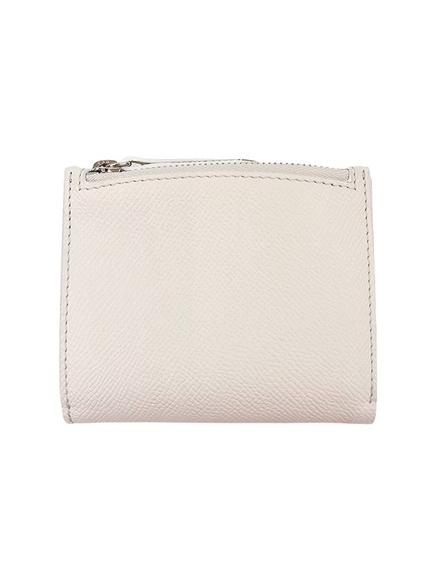 Stitch Logo Zipper Half Wallet White - MAISON MARGIELA - BALAAN 3