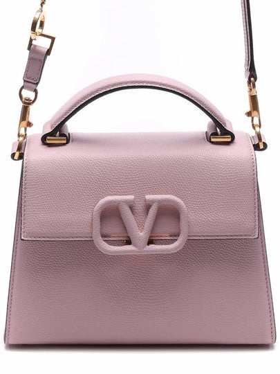 V-Sling Small Tote Shoulder Bag Water Lilac - VALENTINO - BALAAN 2