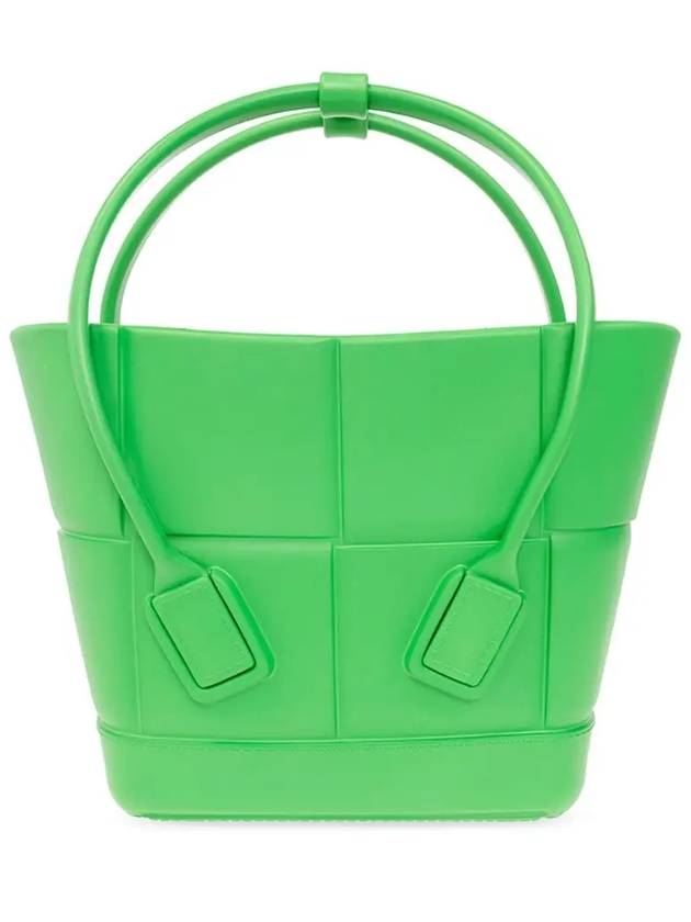 Arco Mini Rubber Tote Bag Grass - BOTTEGA VENETA - BALAAN 2