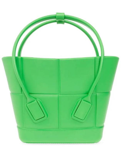 Arco Mini Rubber Tote Bag Grass - BOTTEGA VENETA - BALAAN 2