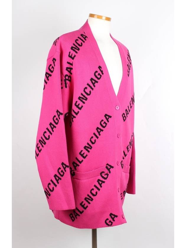 All over multi logo cardigan M - BALENCIAGA - BALAAN 6