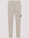 Stretch Cotton Tela Paracadute Cargo Straight Pants Sand - STONE ISLAND - BALAAN 3