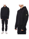 Signature Logo Patch Hoodie Black - STONE ISLAND - BALAAN 3