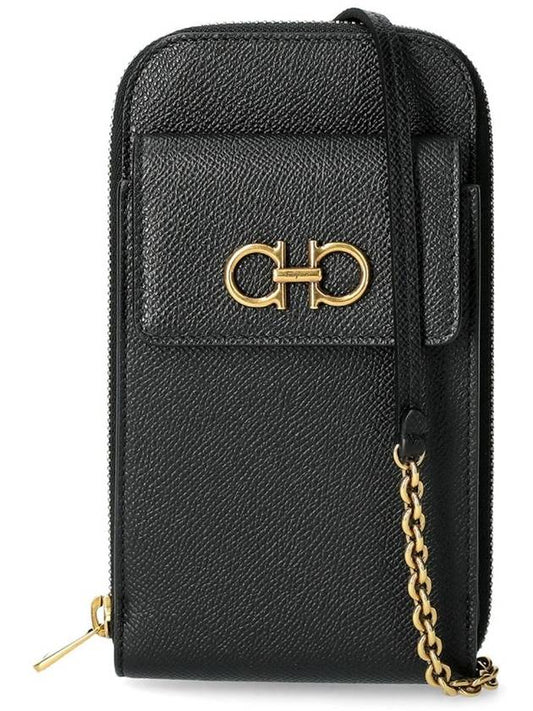 Gancini Phone Case Black - SALVATORE FERRAGAMO - BALAAN 2