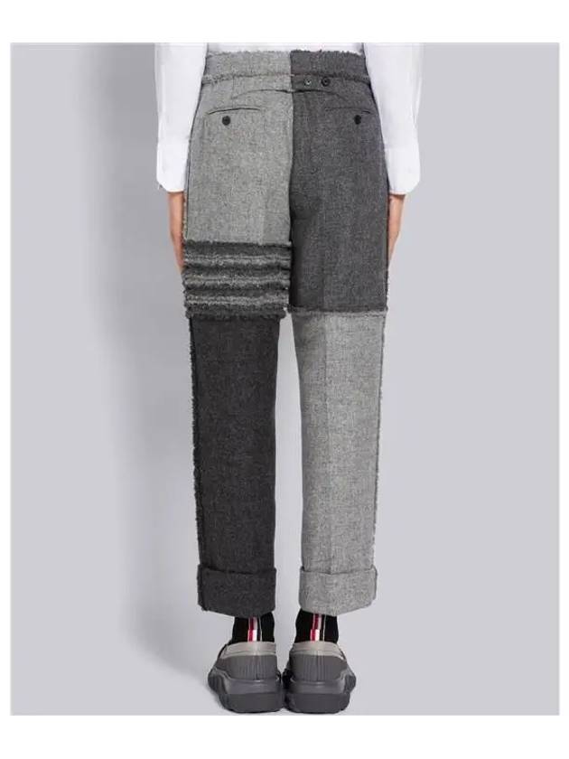 diagonal Shetland classic wool pants - THOM BROWNE - BALAAN 3