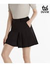 Pleated Back Banding Skirt Shorts DE2WPH342BK - DUVIK - BALAAN 1