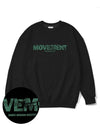 Broken Jade Green Overfit Sweatshirt Black - MONSTER REPUBLIC - BALAAN 2