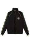 Interlocking G Technical Jersey Zip-up Jacket Black - GUCCI - BALAAN 2