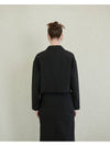 VOLUME SLEEVE CROPPED JACKET_BLACK - UNMUTE - BALAAN 2