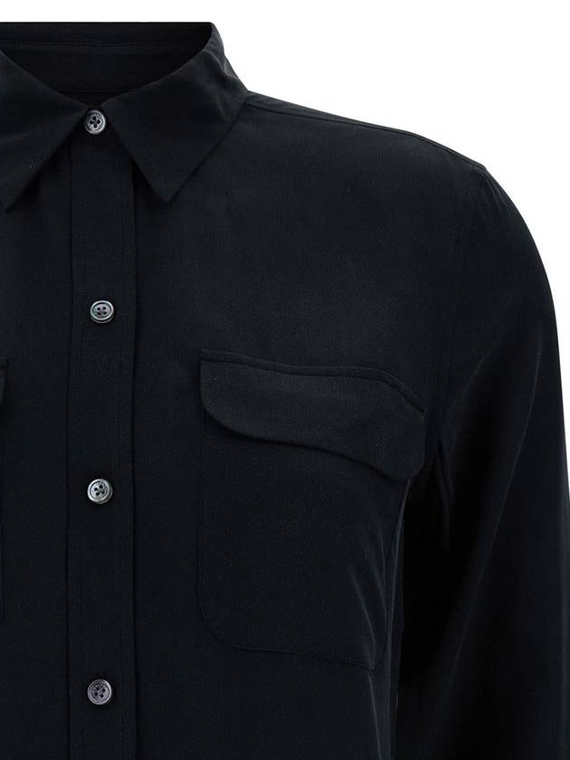 Black Silk Shirt With Pockets - EQUIPMENT - BALAAN 3