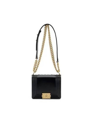 Shoulder Bag Mini Boy Black - CHANEL - BALAAN 1