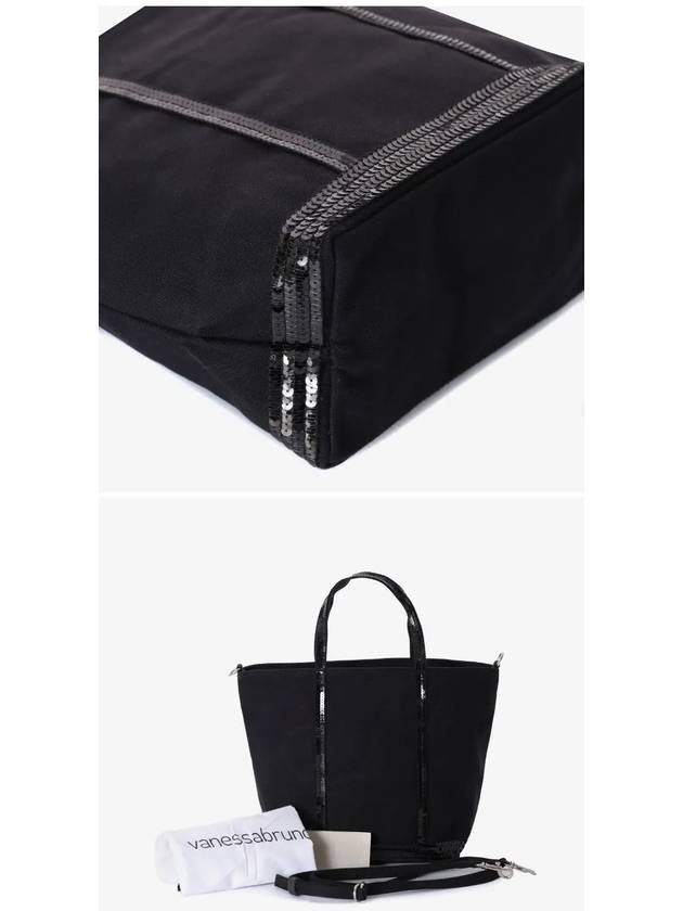 Canvass Cabas Tote Bag Black - VANESSA BRUNO - BALAAN 5