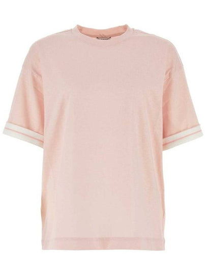 Short Sleeve T-Shirt 8083599 Pink - BURBERRY - BALAAN 2