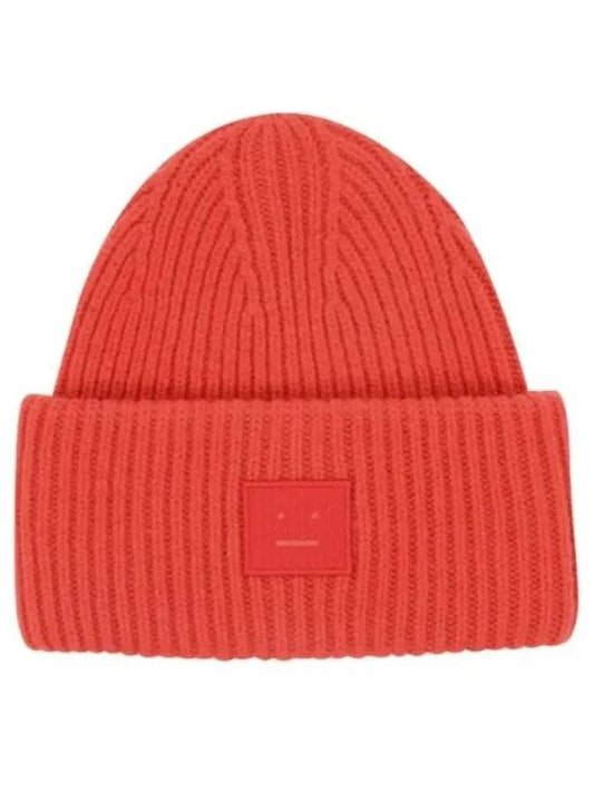 Studios Face Patch Wool Beanie Shafred - ACNE STUDIOS - BALAAN.