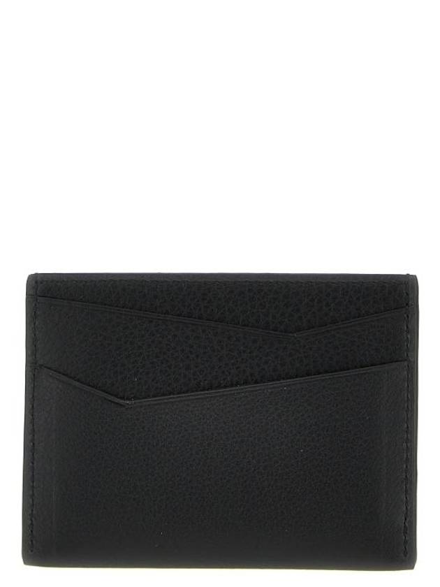 Puzzle Edge Plain Classic Calfskin Card Wallet Black - LOEWE - BALAAN 3