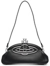 Amber ORB Plaque Clutch Shoulder Bag Black - VIVIENNE WESTWOOD - BALAAN 1