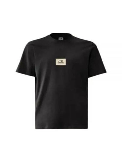 30/1 Jersey Logo Short Sleeve T-Shirt Black - CP COMPANY - BALAAN 2