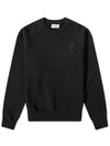 Big Heart Logo Sweatshirt Black - AMI - BALAAN 2