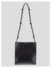 Tangle Medium Leather Cross Bag Black - JIL SANDER - BALAAN 2