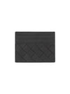 Intrecciato Leather Card Wallet Thunder - BOTTEGA VENETA - BALAAN 5